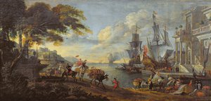Egy keleti kikötő képe, 1688